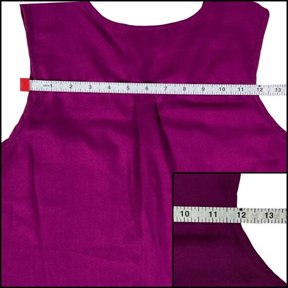 Mileage Partial Zip Up Sleeveless Chiffon Tank Top Bundle Size L Orange Purple - Picture 6 of 15